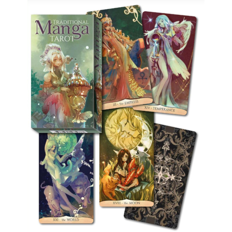 Карти Таро Традиційна Манга 78 карт. Traditional Manga Tarot. Карти Таро.