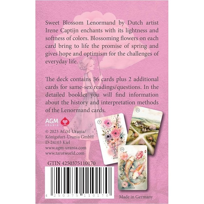 Солодкий Квітковий Оракул Ленорман 36 карт. Sweet Blossom Lenormand Oracle. Карти Таро