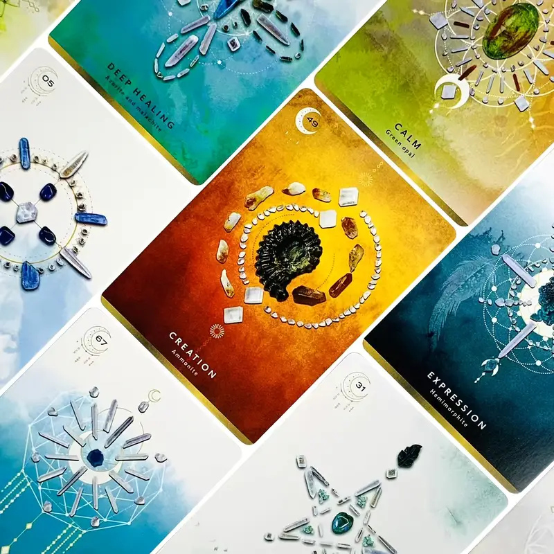 Оракул Кристалічної Сітки 72 карти Crystal Grid Oracle 72 Cards. Карти Таро.