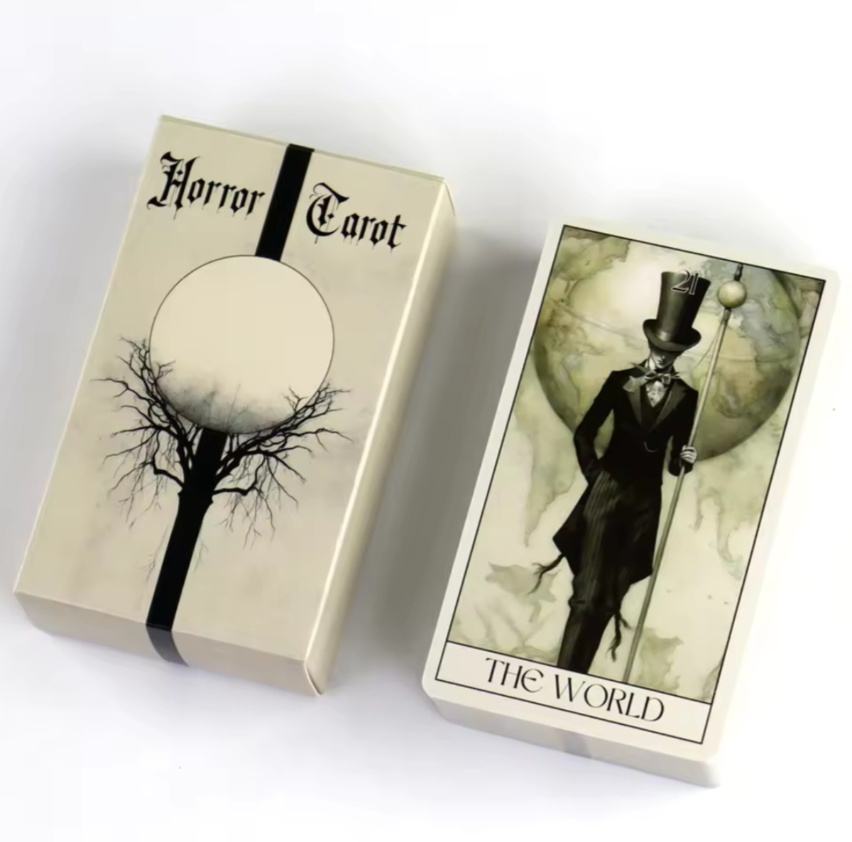 Таро Жахів 78 карт 10,5х6 см білі Horor. Tarot Колода Таро