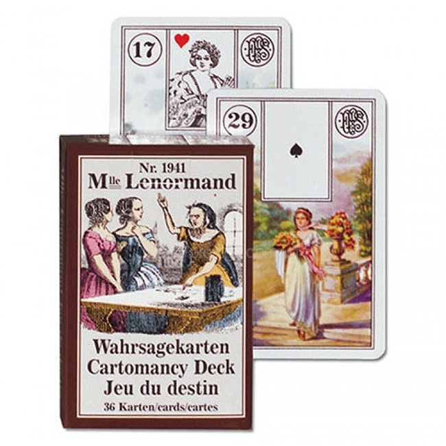 П'ятник Мадам Ленорман карти оракули 36 шт Mlle Lenormand Piatnik. Карти Таро