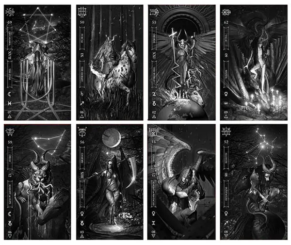 Гоетія. Темне Таро 78 карт. Goetia Tarot in Darkness. Карти Таро