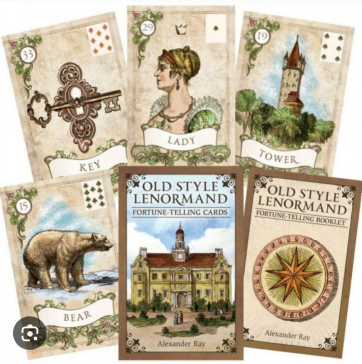 Ленорман колоди на 38 карт у старому стилі. Old Style Lenormand. Карти Таро.