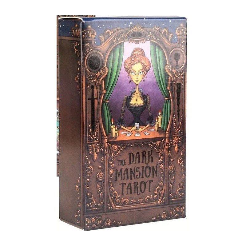 Темний особняк Таро 78 карт 10,5 х 6 см. The Dark Mansion Tarot. Карти Таро.