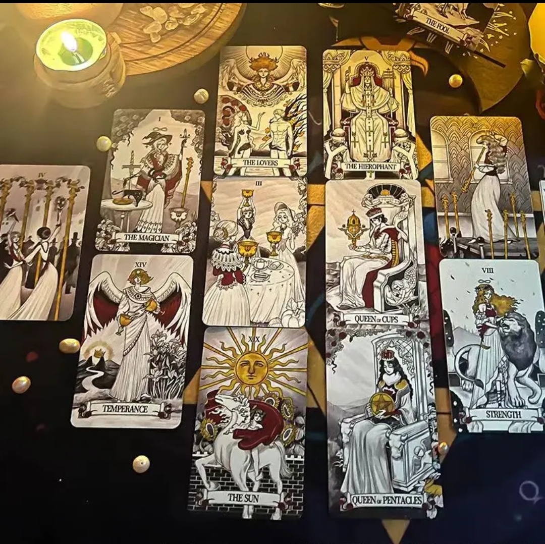 Таємне Дзеркало Таро. 80 корт 12 х 7 см Secret Mirror Tarot. Карти Таро.