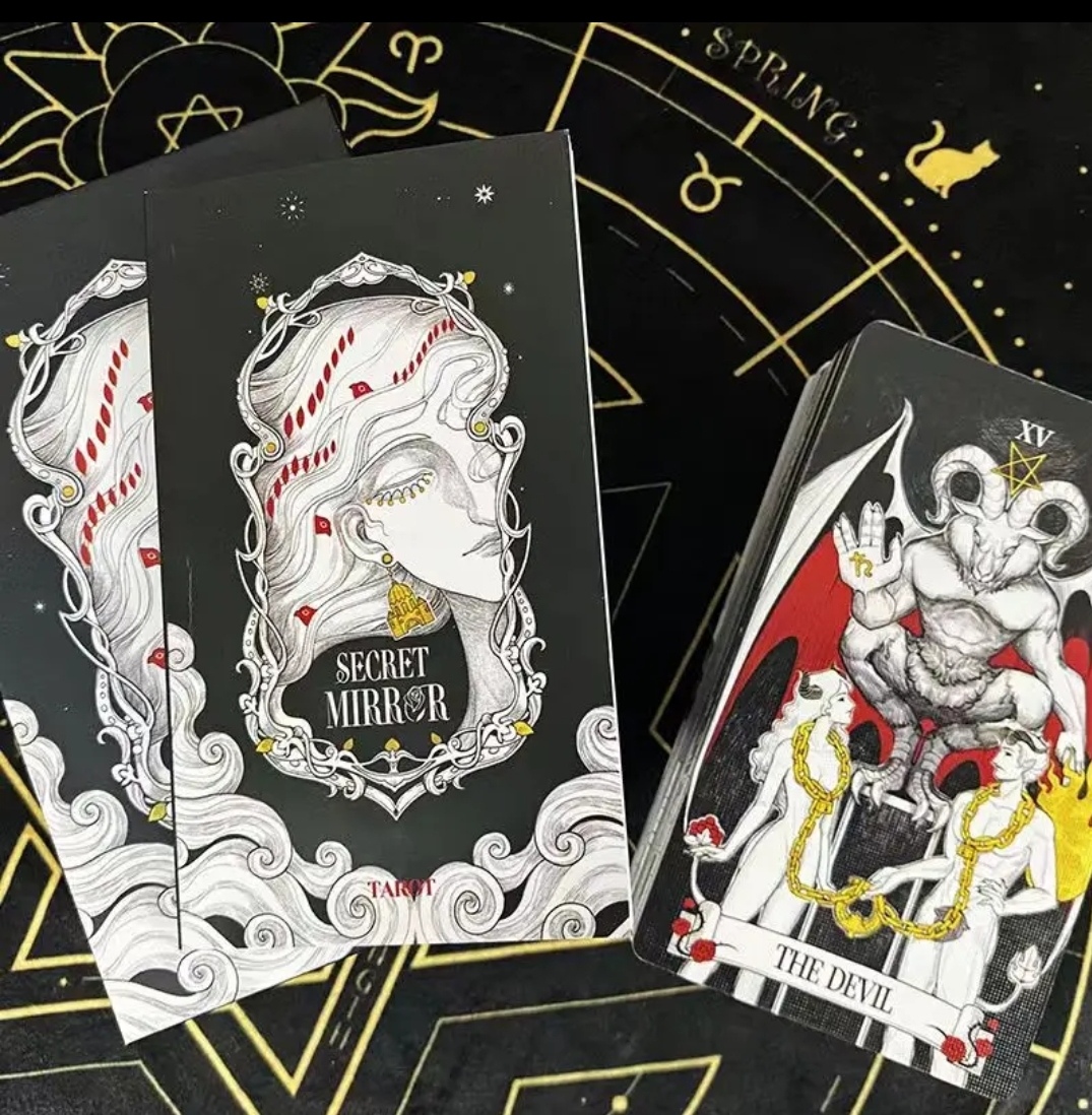 Таємне Дзеркало Таро. 80 корт 12 х 7 см Secret Mirror Tarot. Карти Таро.