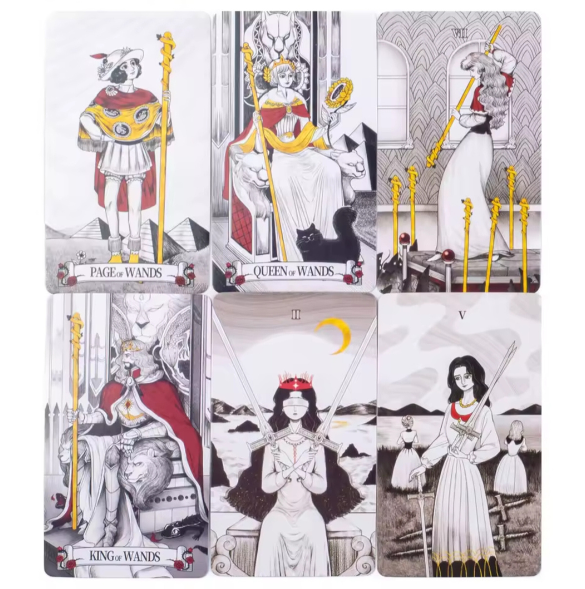 Таємне Дзеркало Таро. 80 корт 12 х 7 см Secret Mirror Tarot. Карти Таро.