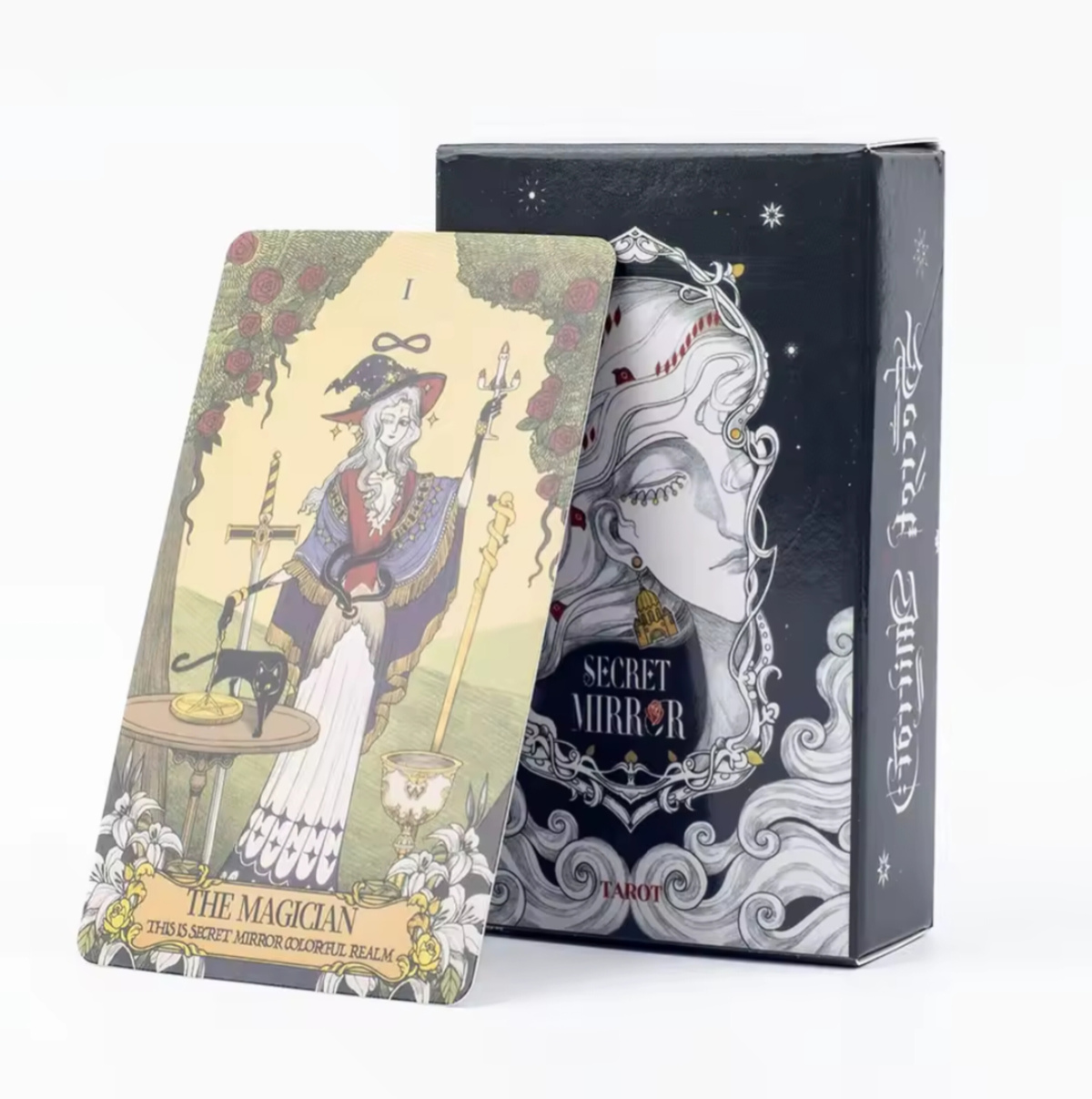 Таємне Дзеркало Таро. 80 корт 12 х 7 см Secret Mirror Tarot. Карти Таро.