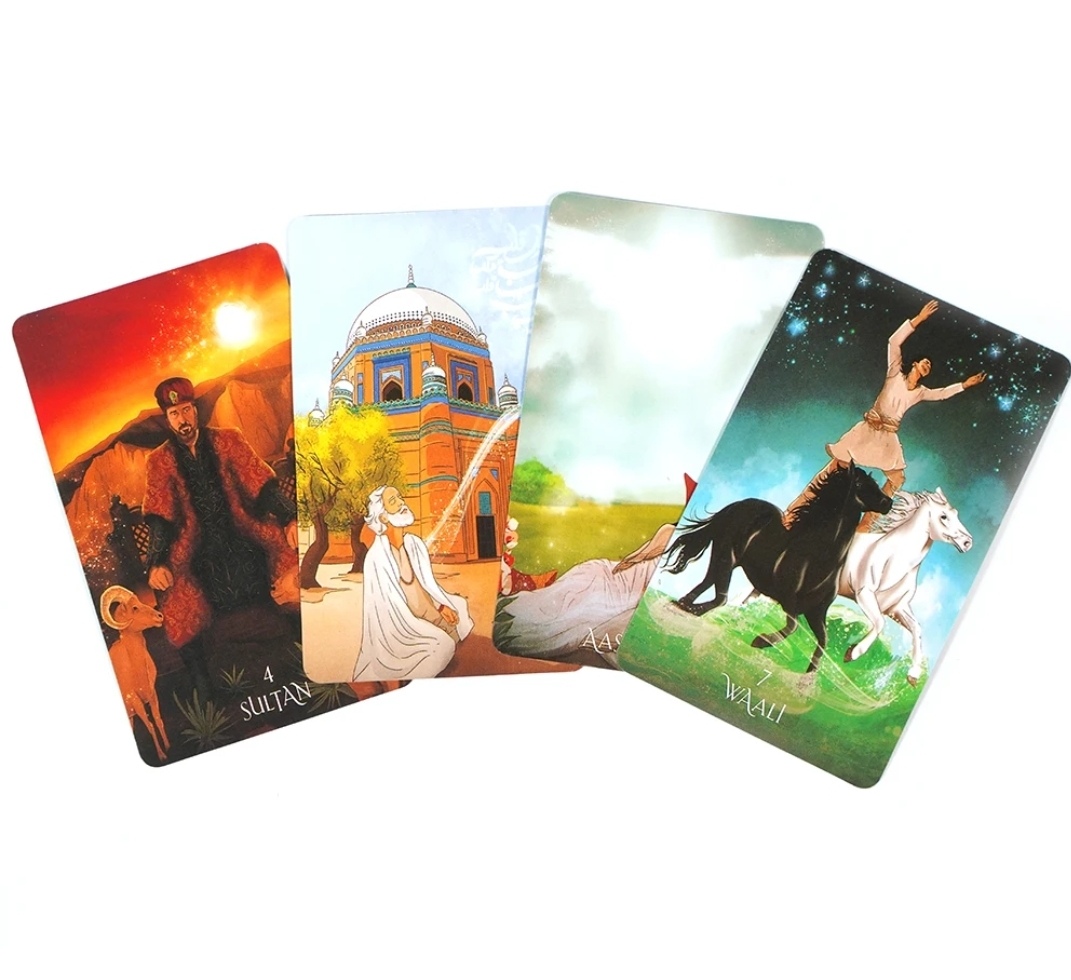 Суфійське Таро 78 карт 10.5 х 6 см Sufi Tarot Ayeda Husain. Карти Таро.