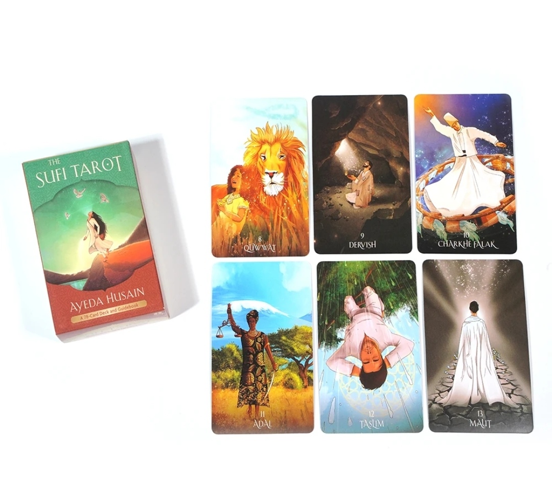Суфійське Таро 78 карт 10.5 х 6 см Sufi Tarot Ayeda Husain. Карти Таро.