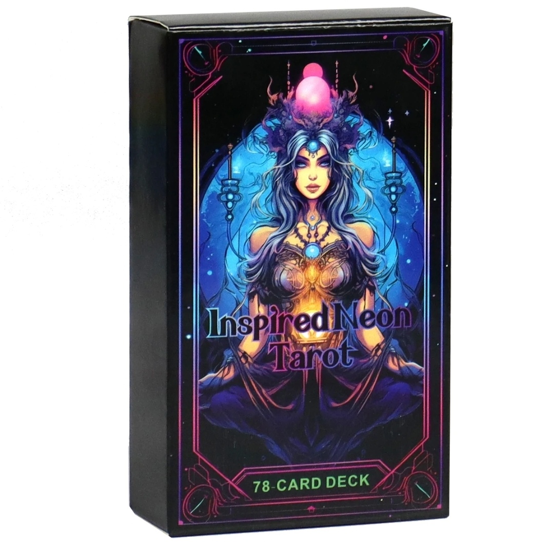 Неонове Таро 78 карт 10,5х6 см. Inspiret Neon Tarot. Карти Таро.