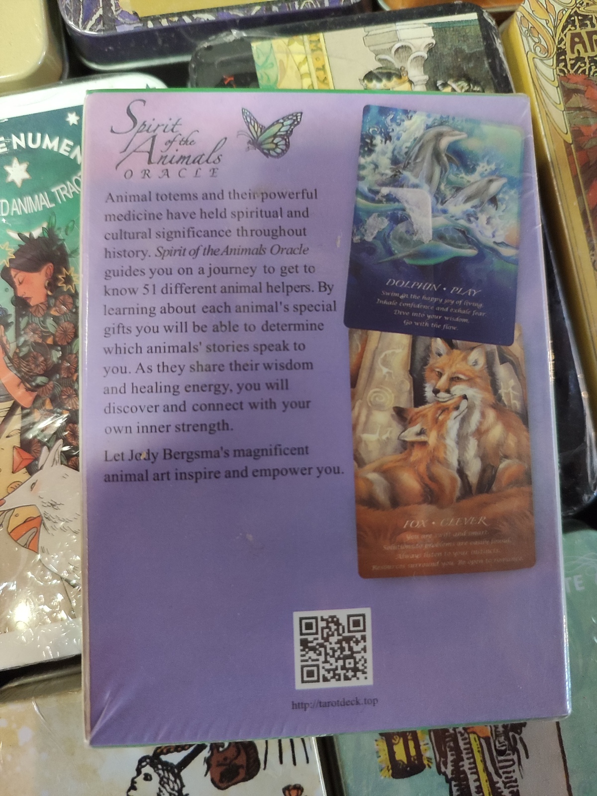 Дух оракула тварин, 51 карта 10,5 х7, 5 см Джоді Бергсма. Spirit of the Animals oracle By Jody Bergsma. Карти Таро.