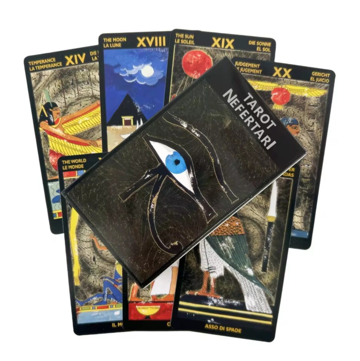 Таро Нефертарі 78 карт 10.5 х 6 см Tarot Nefertari. Карти Таро