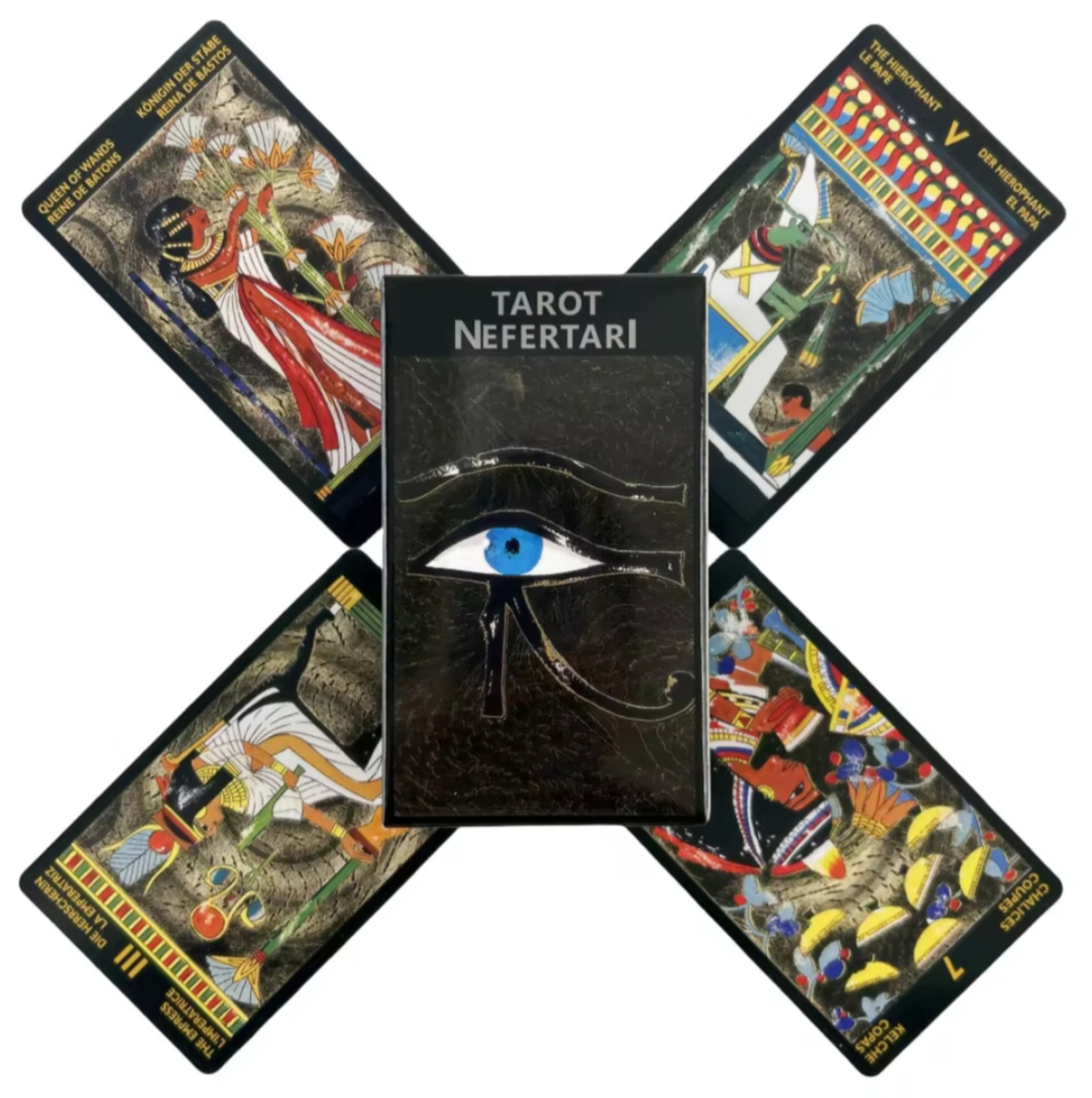 Таро Нефертарі 78 карт 10.5 х 6 см Tarot Nefertari. Карти Таро