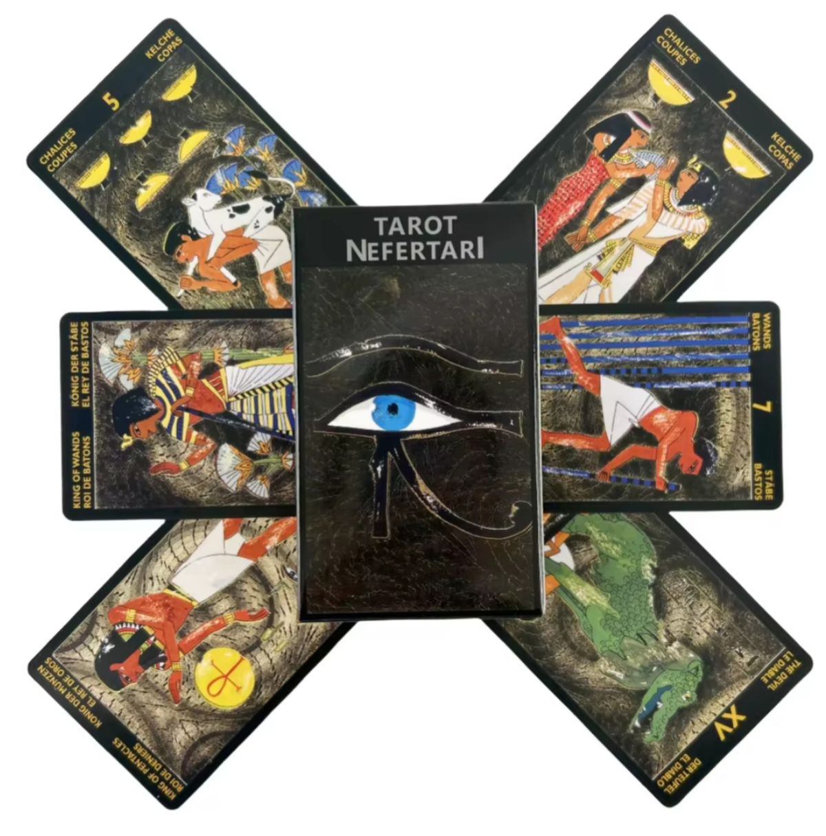 Таро Нефертарі 78 карт 10.5 х 6 см Tarot Nefertari. Карти Таро