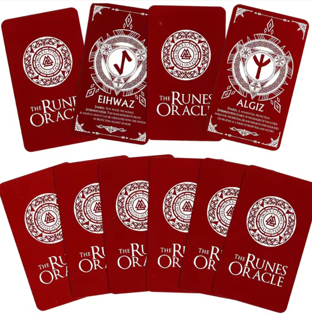 Благословенне ворожіння рунічний двоколірний оракул на 48 карт The Runes Oracle Blessing & Divination
