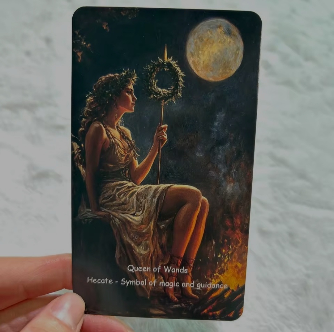 Карти Таро Грецької Міфології Олімпіан 78 карт в коробці 7 х 12 см Olimpian Tarot Cards. Карти Таро