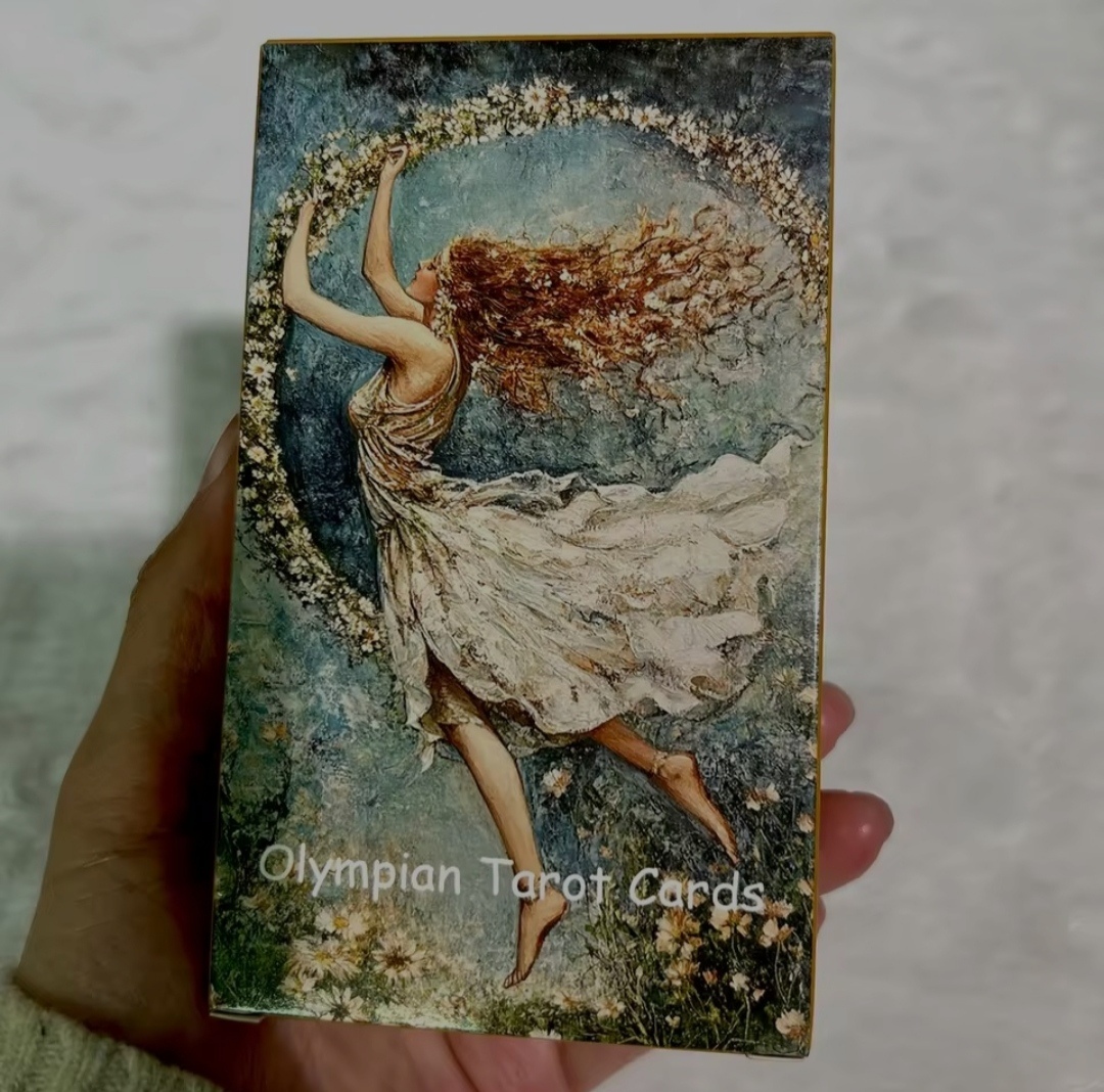 Карти Таро Грецької Міфології Олімпіан 78 карт в коробці 7 х 12 см Olimpian Tarot Cards. Карти Таро