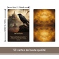 Оракул Проникливість Ворона на 50 карток 8х12 см. Crows Insight card deck. Таро карти.