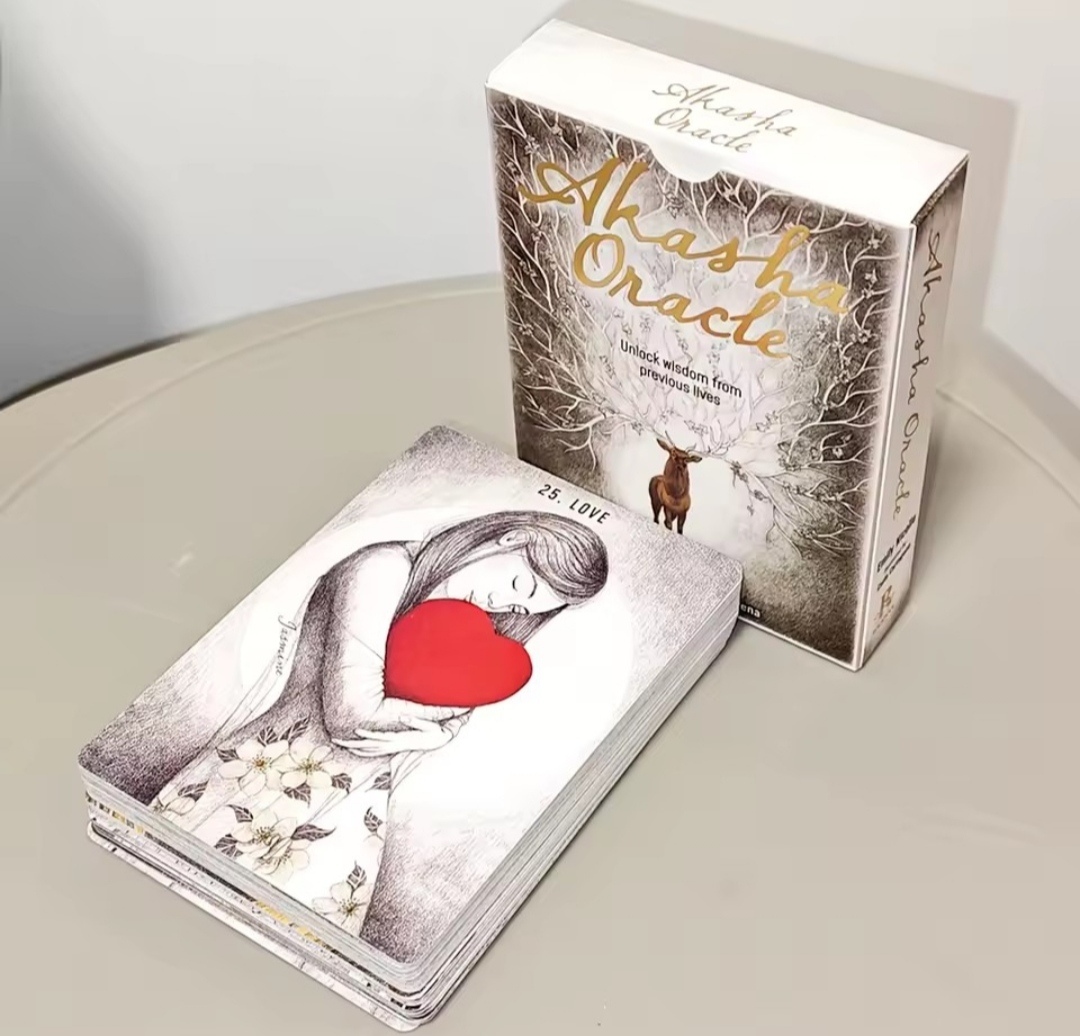 Оракул Акаша 50 карт, 10,5 x 7,5 см Емілі Ніколь. Akasha Oracle Emily Nicolle. Карти Таро.