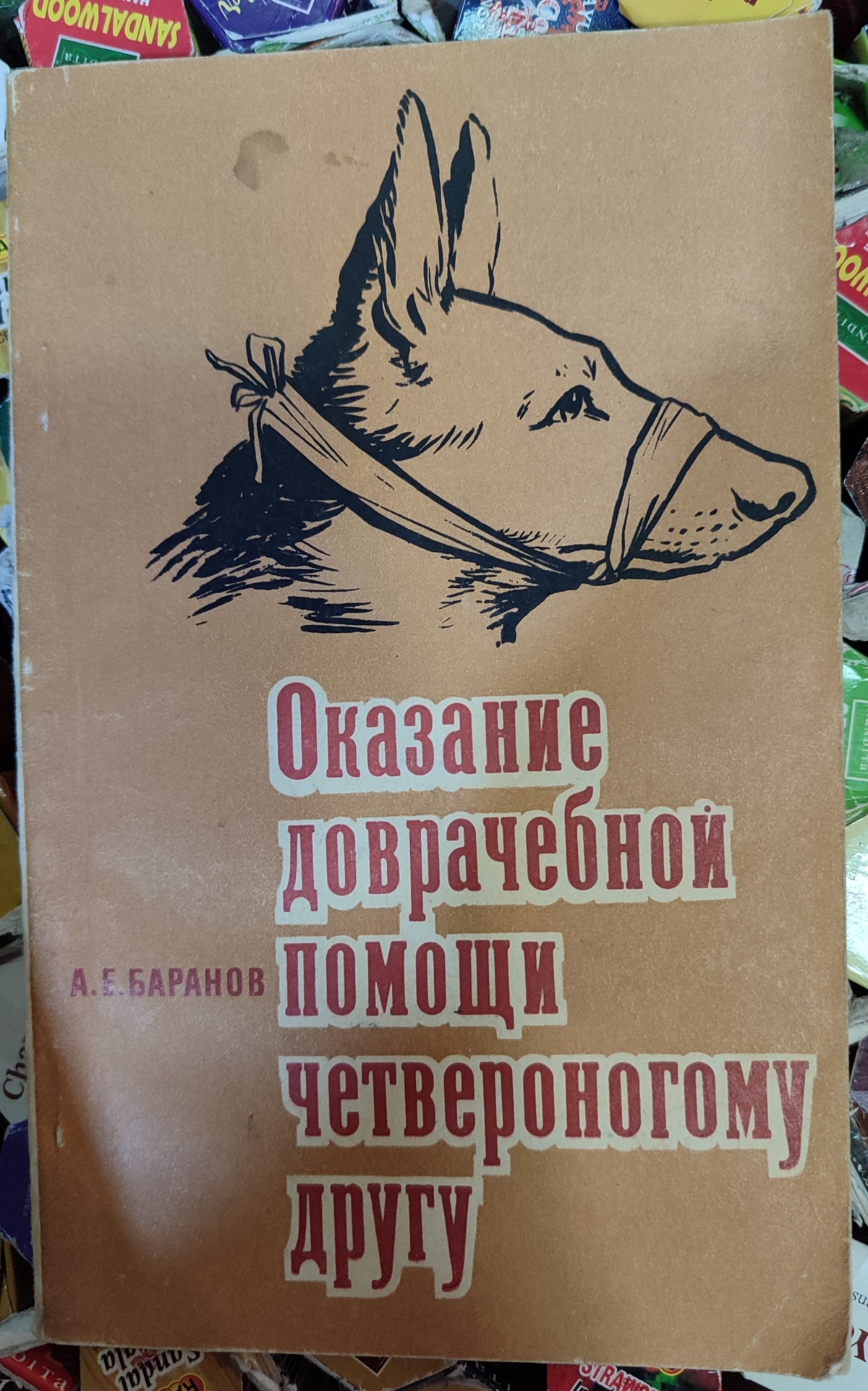 Надання долікарської допомоги чотирилапому другу. Баранов А.Є. 1976 р.