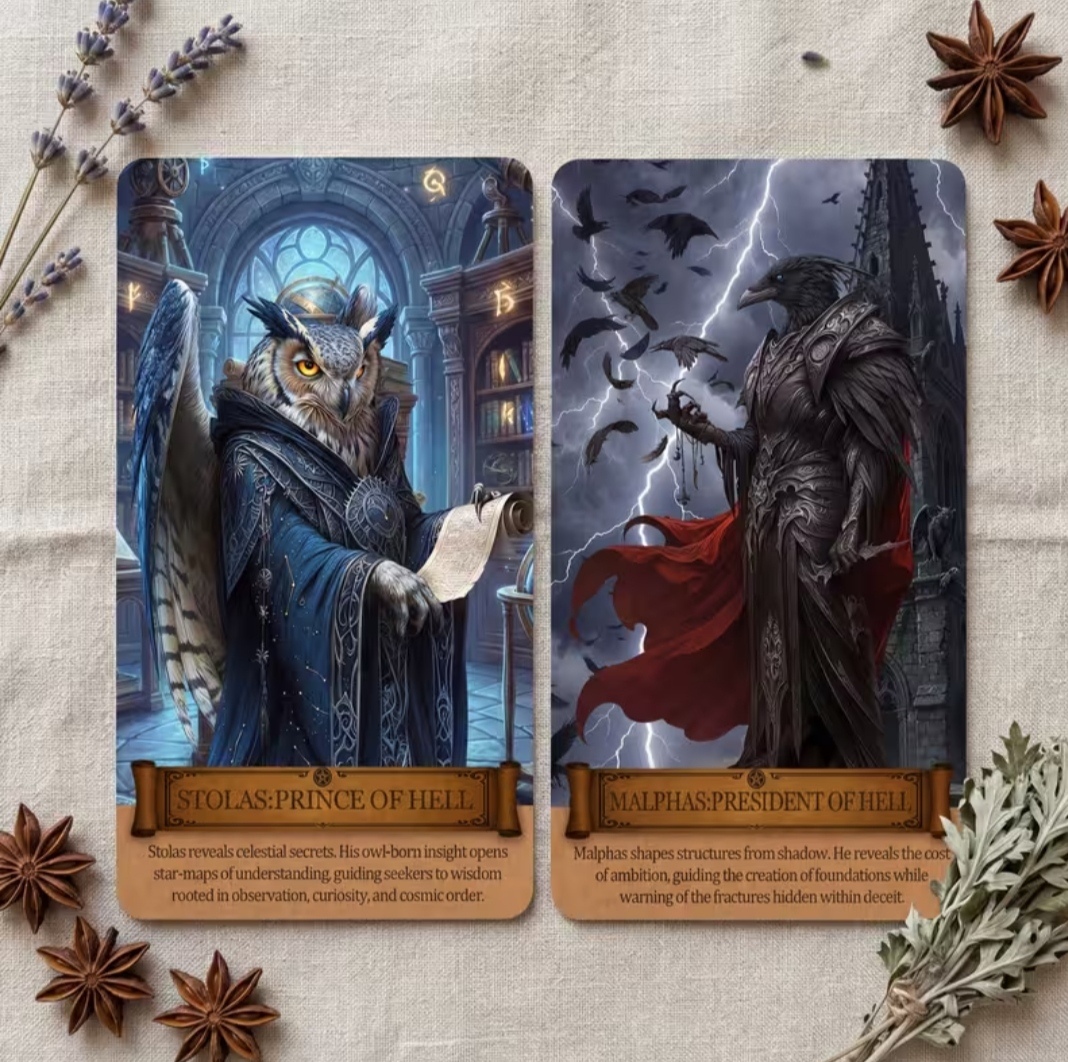 Таро 72 ARS Демонів Гоетії 72 карти Таро. Tarot 72 ARS Goetia demons. Карти Таро.