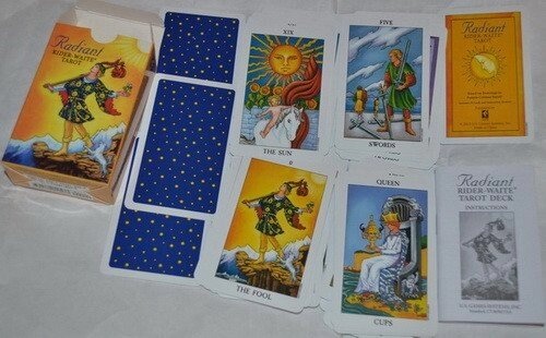 Сяйне-Райдужне Таро Райдер Вейт. Radiant RIDER-WAITE Tarot. 9,5 х 6 см. Карти Таро.