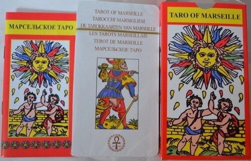 Марсельське Таро. TARO OF MARSEILLE. ANKH 78 карток + інструкція. Карти Таро.