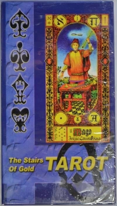 Сходи Золотого Таро. Stairs of Gold Tarot. 78 карток + інструкція. Карти Таро.