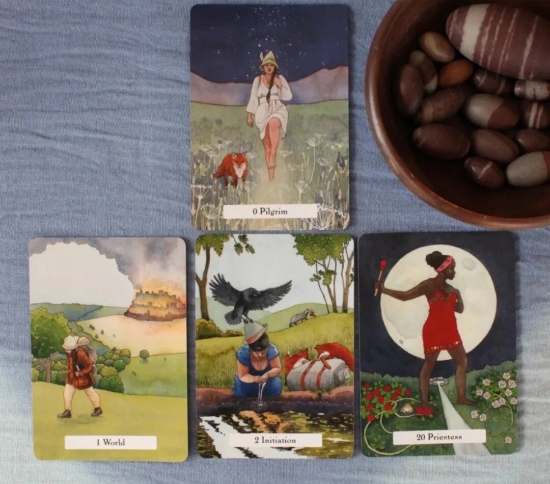 Мудрість відьом таро на 78 карт 10.5 х 6 см The Witches Wisdom tarot. Карти Таро.
