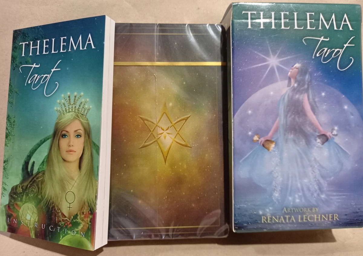 Телема Таро Рената Лехнер Thelema Tarot Renata Lechner. ANKH 78 карт + брошюра. Карти Таро.