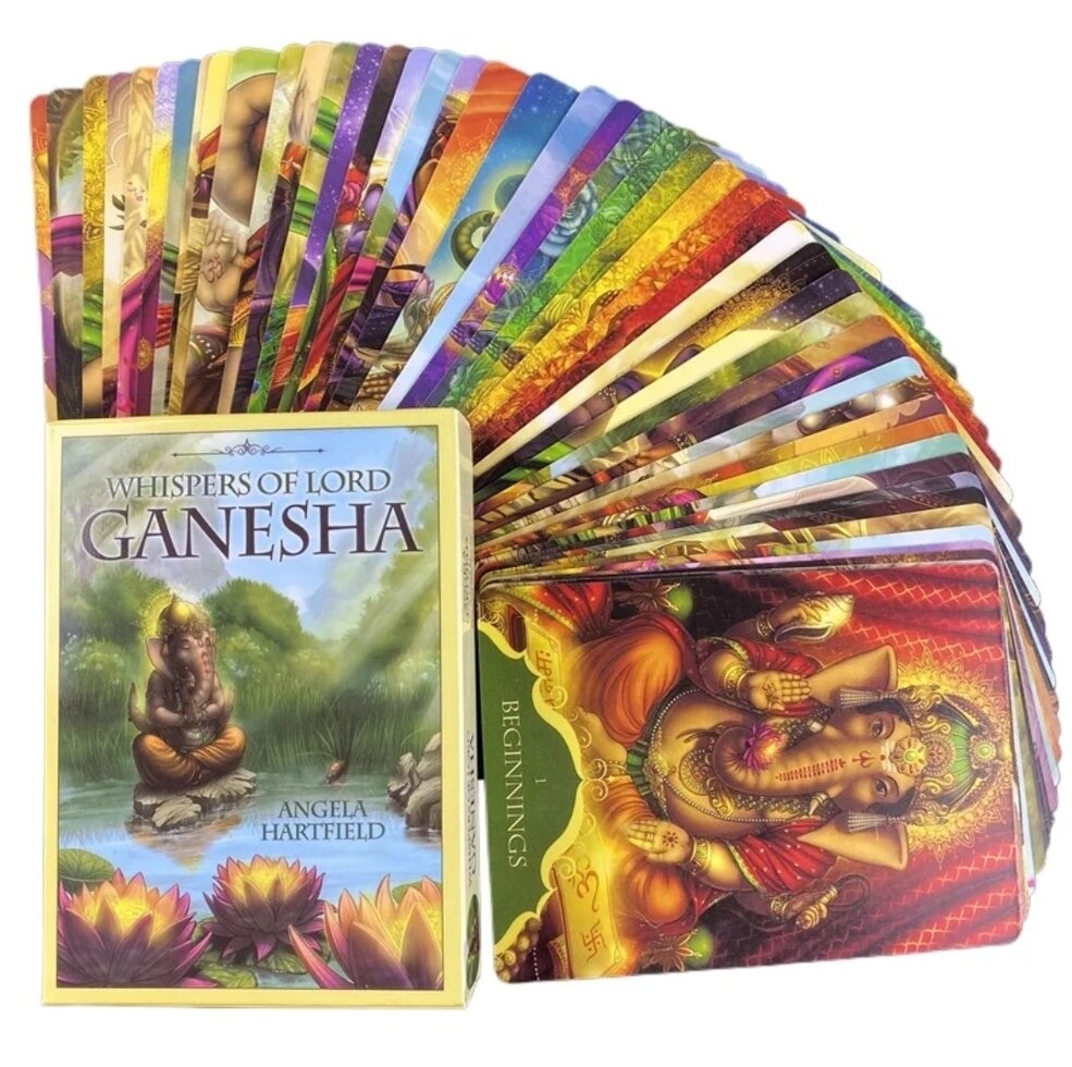 Шепот Господа Ганеши. Анджела Хартфілд Whespers jof Lord Ganesha Angela Hartfield. Карти Таро.