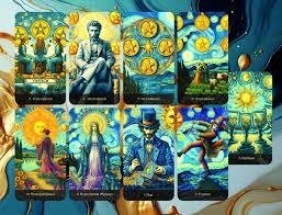 Ван Гог Таро на 78 карт 10.5 х 6 см. Van Gogh Tarot. Карти Таро.