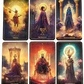 Гармонія колода Таро. 78 карт у жестяній коробці з позолотою. The Harmony Tarot Deck. Карти Таро.