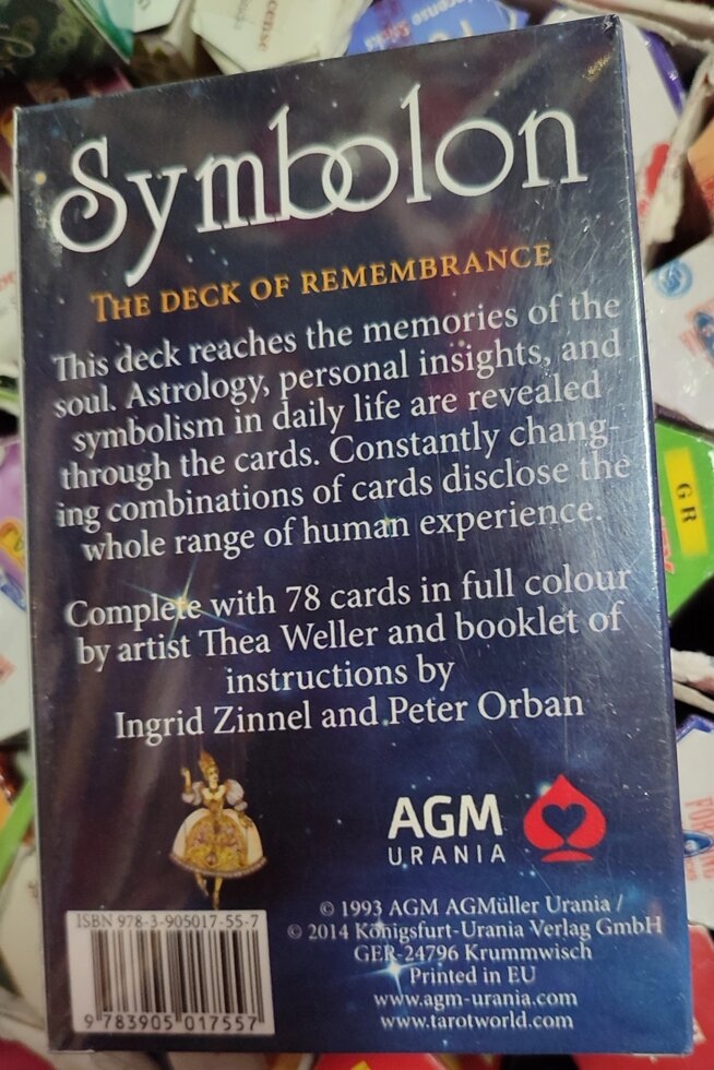 Карти Оракул Сімболон Пітер Орбан, Інгрід, Веллер. Symbolon. The Deck of Remembrance. 78 карток + інстр. Карти Таро.