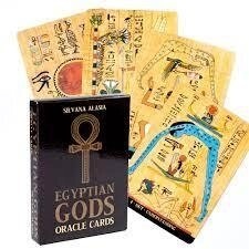 Карти Оракули єгипетського Бога. Сільвана Аласія. Egyptian Gods Oracle Cards. Карти Таро.