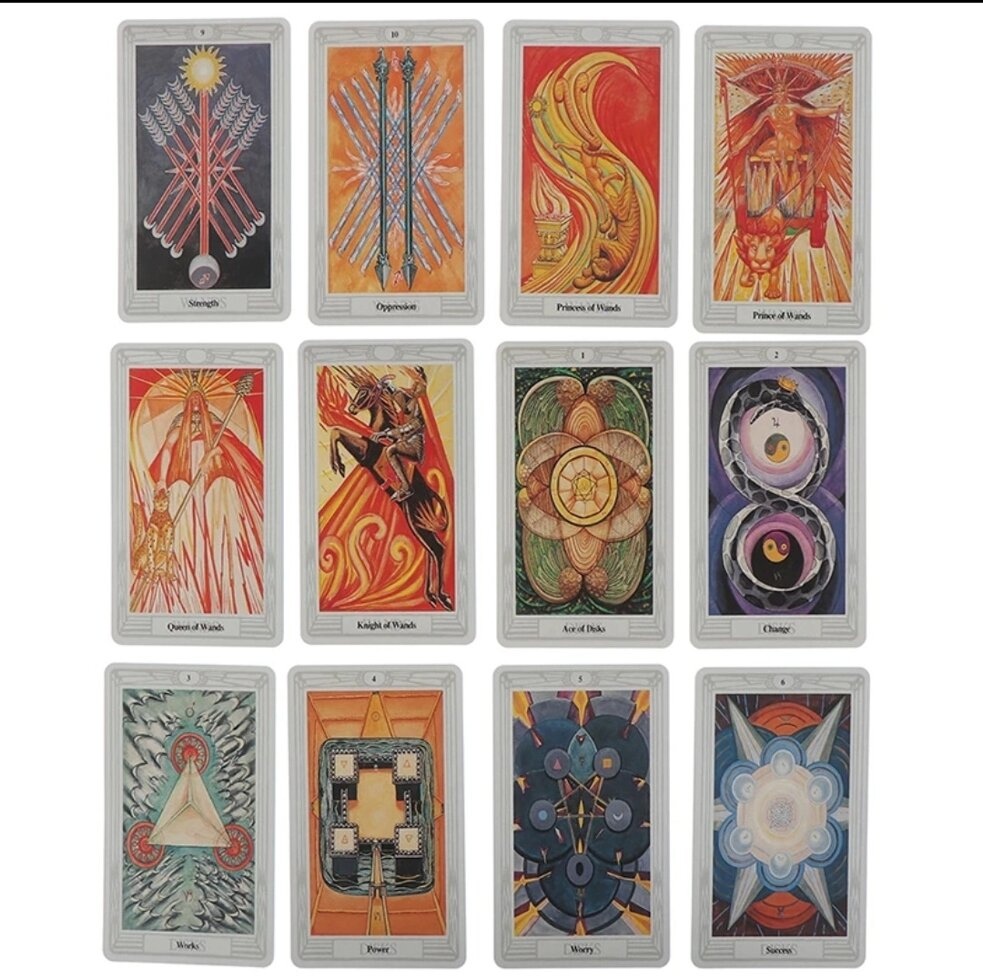 Тота Таро Алісера Кроулі ThothTarot Alester Crowley. Карти Таро.