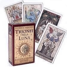Тріумф Місяця Таро на 78 карток 10,5х6 см. Патирік Валенза. Trionfi Della Luna Illustrated Pips Edition.