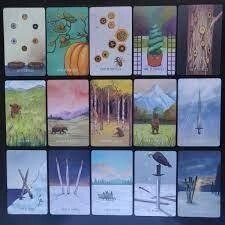 Просторе/Просторове Таро. The Spacious Tarot 78 штук у жерстяній коробці з позолоченим тисненням. Карти Таро.