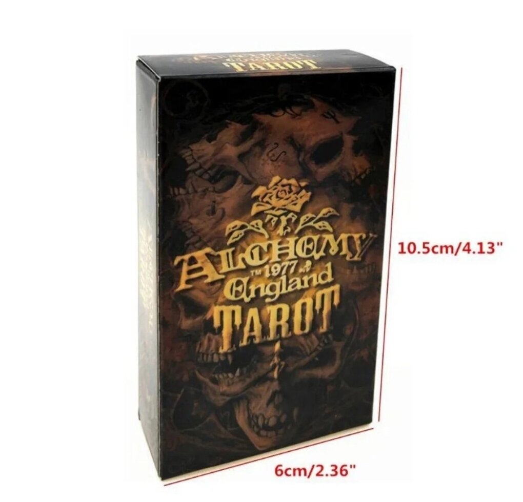 Алхімічне Таро Англії 1977 78 карт 10,5 х 6 см Alchamy Angland Tarot 1977 Карти Таро.