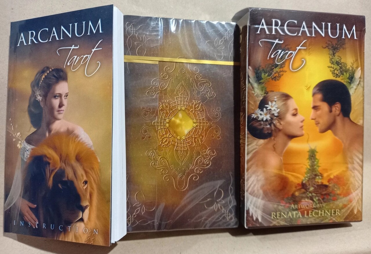 Арканум Таро Рената Лехнер видавництво ANKH 78 карток 12 х 6,5 см + брошура. Arcanum Tarot Renata Lechner. Карти Таро.