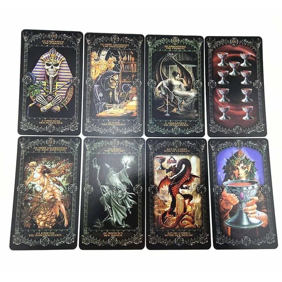 Алхімічне Таро Англії 1977 78 карт 10,5 х 6 см Alchamy Angland Tarot 1977 Карти Таро.