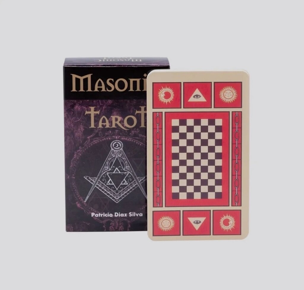 Масонське Таро 78 карт 10.5 х 6 см Masonic Tarot. Карти Таро.