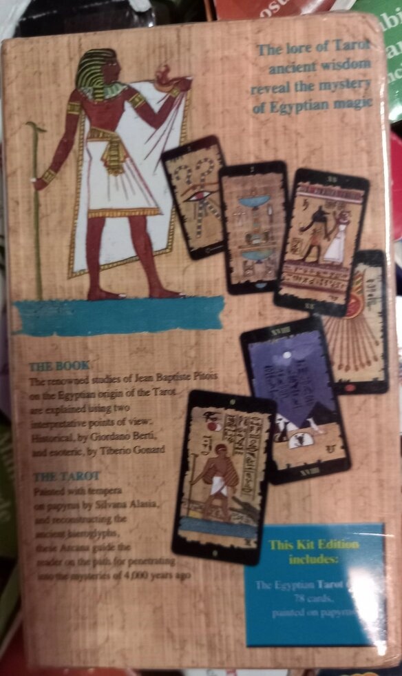 Єгипетське Таро 78 карт 10.5 х 6 см. Egyptian Tarot. Карти Таро.