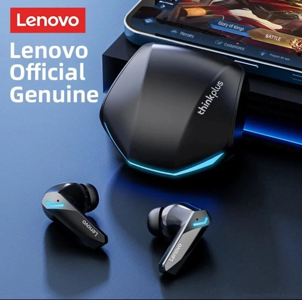Lenovo Gm2 Pro Bluetooth 5.3 Чорні бездротові спортивні навушники.