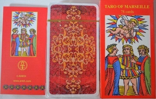Марсельське Таро. TARO OF MARSEILLE. ANKH 78 карток + інструкція. Карти Таро.